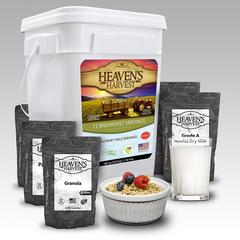 3 Food Buckets Survival Special! (1 Entree Bucket + 1 Protein Booster Bucket + 1 Breakfast Bucket) [308 Servings] by Heaven's Harvest