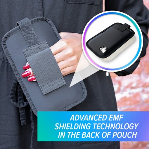 DefenderShield Universal EMF & 5G Radiation Protection Pouch for Smartphones, Cell Phones and Other Electronic Devices (Large)