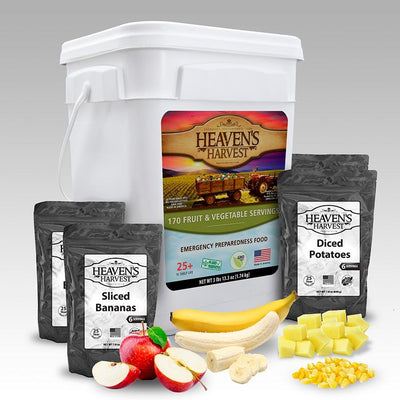 Fruit & Vegetable Emergency Survival Food [170 Servings] by Heaven's Harvest